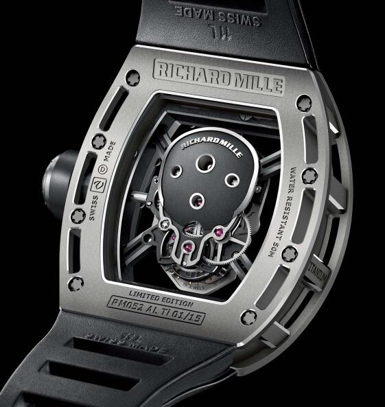 Richard Mille Replica Watch RM 052 Skull Titanium Diamonds